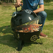 Outdoor Charcoal Barbecue Stove,Large Round Thickened Charcoal Barbecue Rack Full Set,for BBQ Patio Backyard Picnic