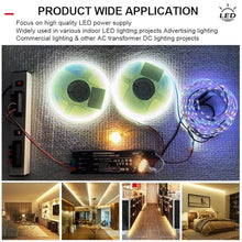Ultra-Thin and Silent LED Lighting Transformer 60W 100W 200W 300W 400W AC100-265V to DC 12V 24V Light Strip Power adapte(400W AC180-265V,DC 24V)