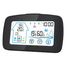 ABS Multifunctional Electronic Thermometer Hygrometer Clock Indoor Outdoor