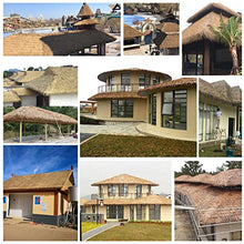 WLCGYD Synthetic Thatched Roofing for Tiki Hut, Palapa Straw Roof Panels Hats 20" X 10 Inch Grass Blinds Fireproof, 2-30 PCS Umbrella Cover/Caps for Gazebo Canopy Cottage Pergola(20pc)