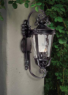 Casa Marseille 31" High Black Traditional Large Outdoor Wall Light Fixture