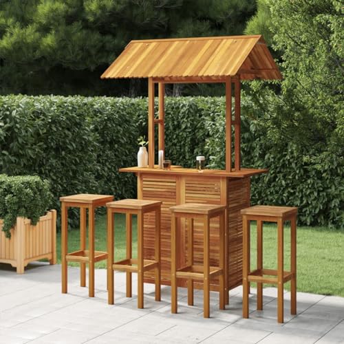 DYRJDJWIDHW deep Seating Outdoor Furniture,6 Piece Outdoor Patio Dining Set, Grey,5 Piece Patio Bar Set Solid Wood Acaciapatio Furniture Sets,Outdoor sectional,
