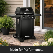 Broil King 814954 Gem 310 Shadow 3-Burner Propane Gas Grill in Black