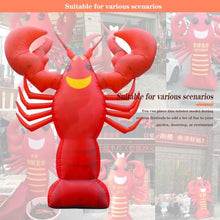 Inflatable Lobster for Restaurant Welcome Party Outdoor Decorations with Blower Advertising Birthday Party Decoration Arch Photo Props (5M)