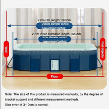 TQQEPOOL Foldable Kiddie Swimming Pool,Summer Portable Kids Play Pool for Large Medium Small Dogs & Kids (Color : C, Size : 3m)