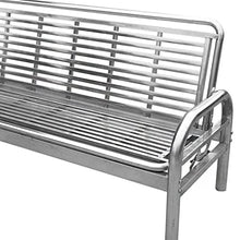 GVBNOTT Porch Chairs Garden Bench Multifunctional Stainless Steel Sofa Bed Household Folding Bed Dual-Purpose Sofa Bed Wrought Iron Leisure Sofa Seat Outdoor Bench Garden Bench