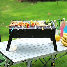 YUIPMHFD Bbq Grills Patio Stainless Steel Charcoal Grill Stove Outdoor Camping Picnic Burner Accessories Tools(35 * 27 * 20cm)
