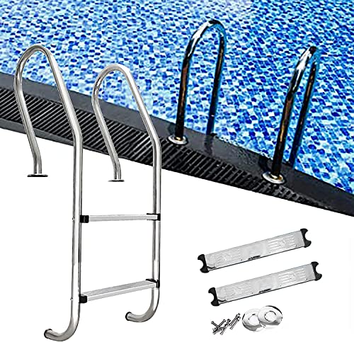 LYSSJBH Pool Hand Rail Handrail Stainless Steel Swimming Pool Rail Pool Railing Swimming Pool Escalator with Non-Slip Swimming Pool Ladder Pedal for Pools Hotels Water Parks