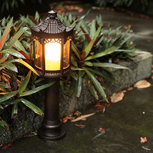 KADELONG Antique Outdoor Yard Lamps E27 1-Light Waterproof Lawn Lights Garden Exteriors Path Lights Landscape Patio Porch Pathway Driveway Floor Mount Lighting Fixture H20.09in,Chandelier Lighting