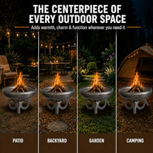 Ohio Flame Liberty 24” Wood Burning Fire Pit Carbon Steel with Curved