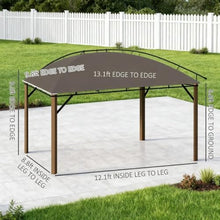10' X 13' Hardtop Gazebo with Curtains and Netting, Outdoor Patio Metal Gazebo Canopy Pavilion with Steel Roof Ceiling Hook