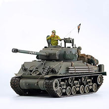 HOOBEN 1/16 M4A3E8 Fury Sherman Tank with Camouflage & Figure Dark Green