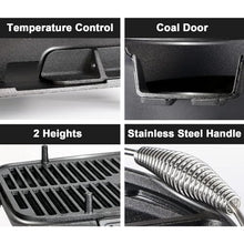 Charcoal Grill Outdoor - Small Portable Charcoal Grill, 100% Cast Iron, Japanese Tabletop Camping Grill