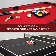 Hathaway Spartan 6-ft Pool Table with Table Tennis Top Black