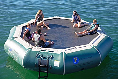Island Hopper Bounce N Splash 17' Water Bouncer Natural Green