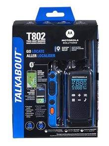 Motorola Solutions Talkabout T802 Portable FRS Two Way Radio Walkie Talkies 8 Pack Blue/Black