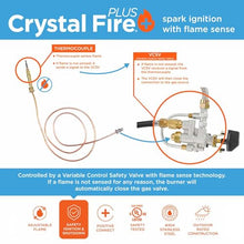 The Outdoor GreatRoom Company Round Stainless Steel Crystal Fire Plus (BP20RD-A), 16-Inch Burner, 20-Inch Plate