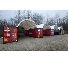 Mytee Products 20' x 40' Shipping Container Canopy Shelter White