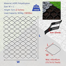 ZHOUHONG Garden Ground Grid for Gravel, High Tensile Geogrid 2 Inch Honeycomb Pea Stone Support Mesh, for Parking Spaces/Subgrade Work/Retaining Walls Safe (Color : W x L, Size : 2x10 m/6.5x33 ft)