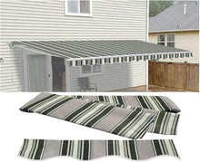 WZUOPG Manual Retractable Awning Door Window Awning Shelter Outdoor Canopy Home Deck Canopy with Manual Crank Handle（Frame Included ）
