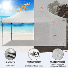 COBIZI 10x20 Heavy Duty Pop Up Canopy Tent with Sidewalls, Easy Up Canopy