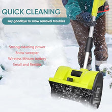 GESAIDES Electric Snow Shovel, 32cm Snow Shovel, Snow Blower with Adjustable Front Handle, for Patio Deck Driveway(2 Battery)