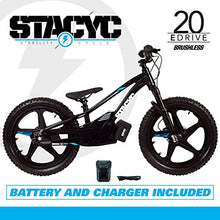 STACYC Brushless 20eDRIVE Electric Balance Bike for Kids Blue