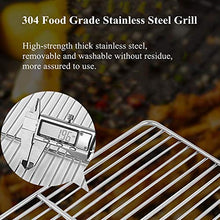 NEWCES Safety Certification Outdoor Charcoal BBQ Grill Freestanding Barbecues Grills Smokers Barbeque Grill Fire Pit Grills & Cooking for Camping Party Hiking Picnics Beach Patio Backyard