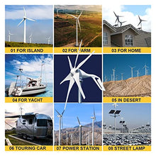 LIAMOS Wind Turbine Generator, Wind Generator Portable 600W Alternative Energy Windmills Alternateur 12V 24V 48V Wind Turbine MPPT Controller Wind System Wind Generator(without Controller,48V)