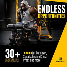 Powertec Fitness Workbench LeverSystem Adjustable Workout Bench Yellow