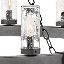 Hinkley Sawyer Collection 15-Light 4W LED Extra Large Outdoor Hanging Lantern Aged Zinc