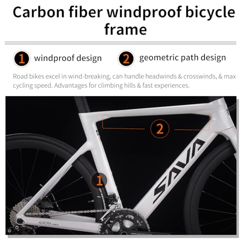 SAVADECK Carbon Road Bike Black