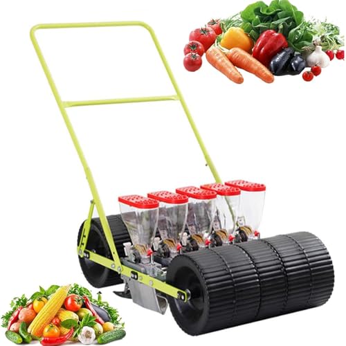 ZHIGUANYUN Manual Seeder, Garden Seeder, Vegetable Planting Tool, for Carrots, Radishes, Lettuce, Onions 5ROW