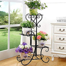 SIDUFHAOPKLL 4 Tiers Metal Home Flower Seeds Plant Display Stand Garden Instruments Pot Storage Rack Shelf Gardening Tools and Equipment