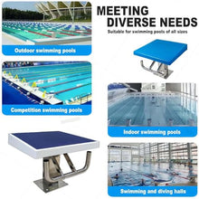 SHENGQION Swimming Pool Starting Block, Pool Diving Board Heavy Duty Jump Stand Pool Diving Board Fiberglass Competition Diving Platform for Athletes, Ideal for Swim Meets and Training(Upgrade)