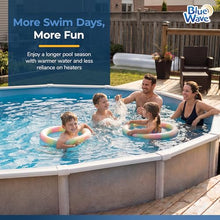 Blue Wave 30-ft Round Solar Pool Cover 12-Mil Clear – Solar Cover for Above Ground Pool, Thermal Bubble Blanket for Heat Retention & Reduced Evaporation