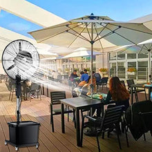 HUXUZYDY Outdoor Pedestal Misting Fan, 3-Speed Patio Fans for Outside, Adjustable Height, Industrial Fan for Outdoor, Commercial Outside Restaurant Fan,71cm/28in,71cm/28in