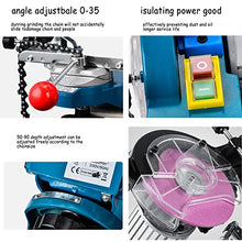 230W Electric Chainsaw Sharpener, Multi-Angle Adjustable Chain Saw Sharpener, Bench Adjustable Chains Grinder Heavy Duty Tools with 2X Grinding Wheels, 3000RPM Motor for 1/4-3/8 inch Chainsaw Chains
