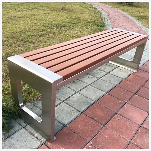 ARMERI Metal Bench Weatherproof Outdoor Benches, Garden Bench for Outdoors, Backless Patio Benches, Garden Benche for Garden Patio Porch Park Backyard,B,100x40x45cm