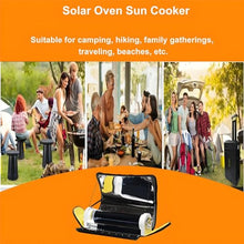 Solar Oven Portable Oven-4.5L Large Capacity Solar Cooker Outdoor Oven Camping Stove with Thermometer for 2-5 People Backpacking Hiking Family Party