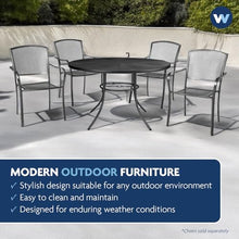 Wabash Valley Highland 48" Round Steel Mesh Patio Table