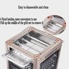UGD8TQR Electric Patio Heater Grill and Heat Outdoor Heater Multifunctional 360° Five-Sided Heating Electric Patio Heater