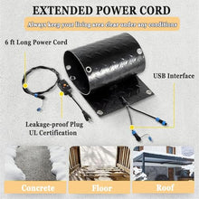 Heated snow and ice melting stair mats, outdoor heated snow and ice melting door mats, winter sidewalk heated outdoor mats, winter de-icing and ice melting products, anti-slip design(5 Pcs,25.4x120cm/