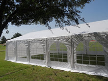 DELTA 32'x20' PE Party Tent White - Heavy Duty Waterproof Canopy for Outdoor Events