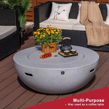 Art3d 42.5" Round Fire Pit, Modern Outdoor Fire Pits for Outside Patio, Bonfires, Heating & BBQ