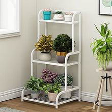 iumLeap 3 Tier Metal Planter Stand Plant Rack Flower Pot Holder Storage Rack Shelf Ladder Planter Shelves