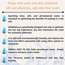Silk Balance All-in-One Hot Welcome kit Including 76oz Silkbalance Chemical Conditioner Shock Gems Hot Tub Sponge for Spas, Natural Solution to Keep Water Balanced for Hot Tubs & Spas