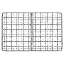 Grill Plate Ultralight Barbecue Rack BBQ Wire Mesh Baking Roasting Cooling Net Plate for Outdoor Camping Backpacking (D 10.6 * 6.6 * 0.2 in)