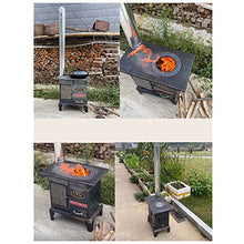 Multifunctional Wood Burning Fireplace, Large Deck Or Patio Firepit, Indoor/outdoor Smokeless Cast Steel Stove For Cooking, Rural Heater,A-56×35CM