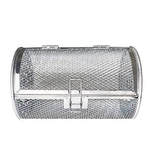 ZHCHAO Stainless Steel Grill Ca Greatest Grilling Basket EverBBQ Cylindrical Mesh Barrel Grill Oven Grill Outdoor